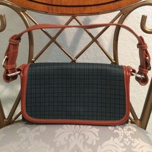 Ralph Lauren Vintage Green Plaid & Cognac Handle